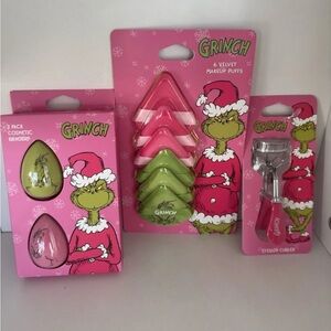 Grinch Beauty Blenders and Eye Lash Curler Stocking Stufferrs Christmas Gift